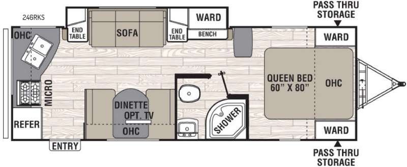 2017 Freedom Express 246RKS floor plan