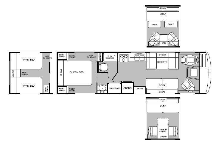 1997 Bounder 30P floor plan