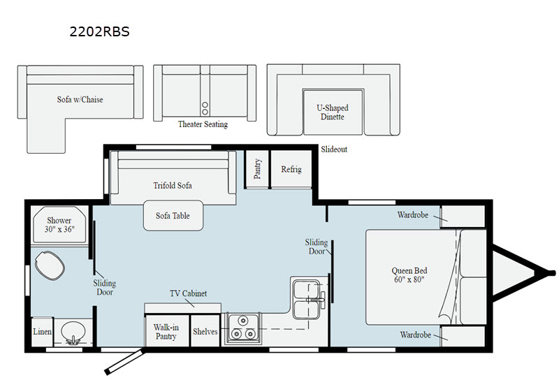 2020 Minnie 2202RBS floor plan